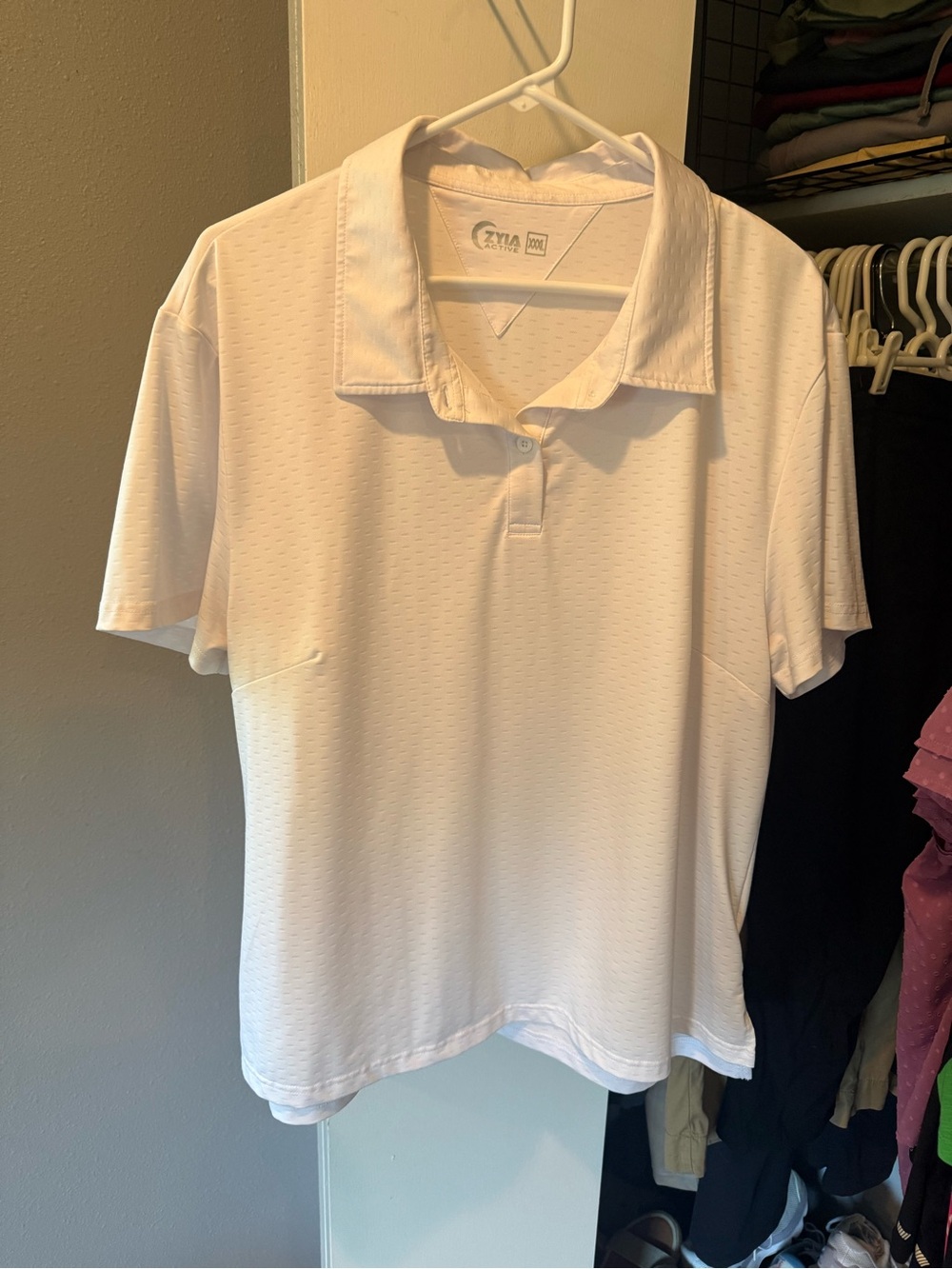 Zyia Women’s White Polo - XXXL